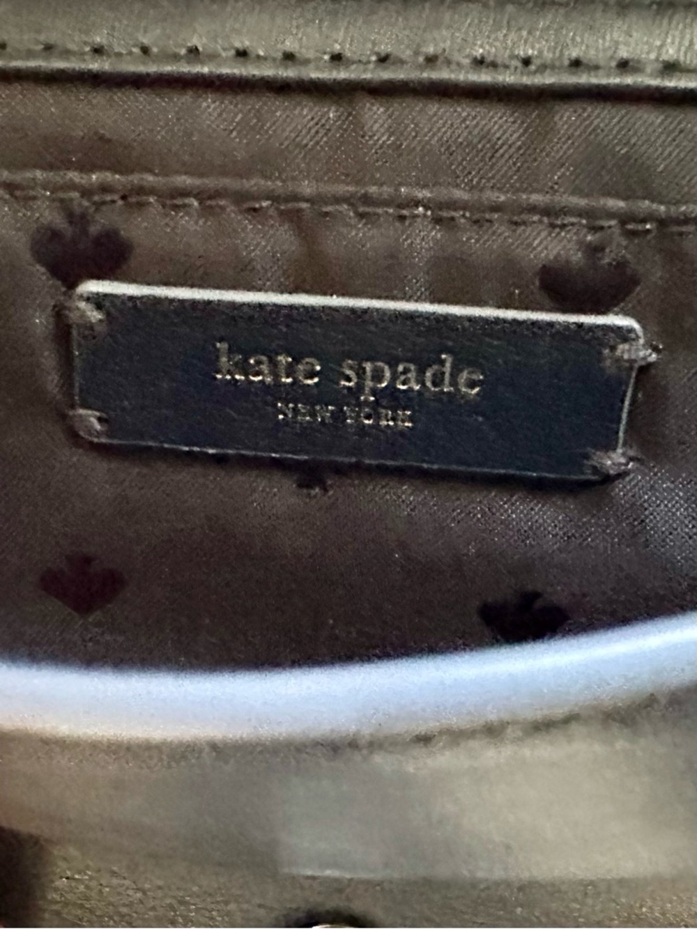 Kate Spade New York Briar Lane Floral Mini Emelyn Crossbody Bag in Navy Blue - Picture 8 of 9